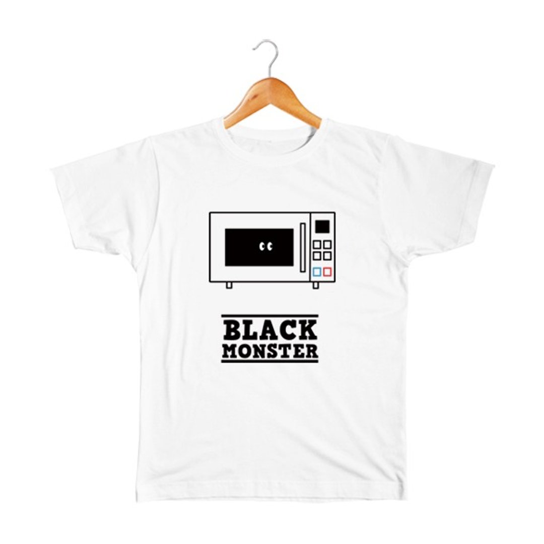 Black Monster # 12 Kids - 童装上衣 - 棉．麻 白色