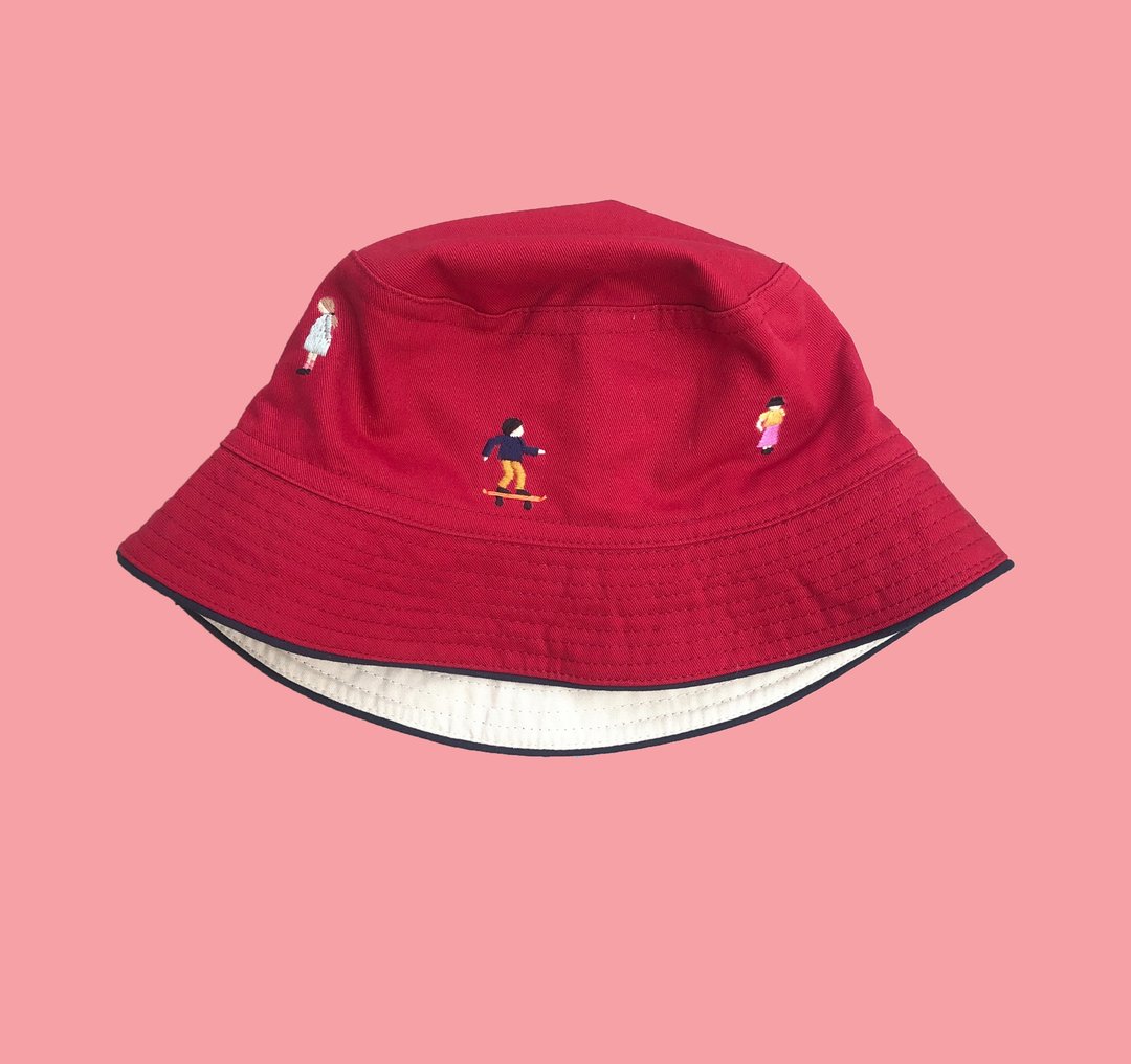 Bucket Hats / Smells Like Teen Spirit - 帽子 - 棉 红色