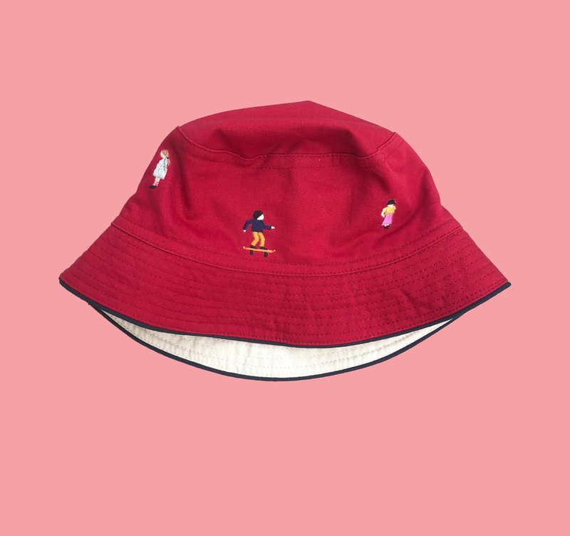 Bucket Hats / Smells Like Teen Spirit - 帽子 - 棉．麻 红色