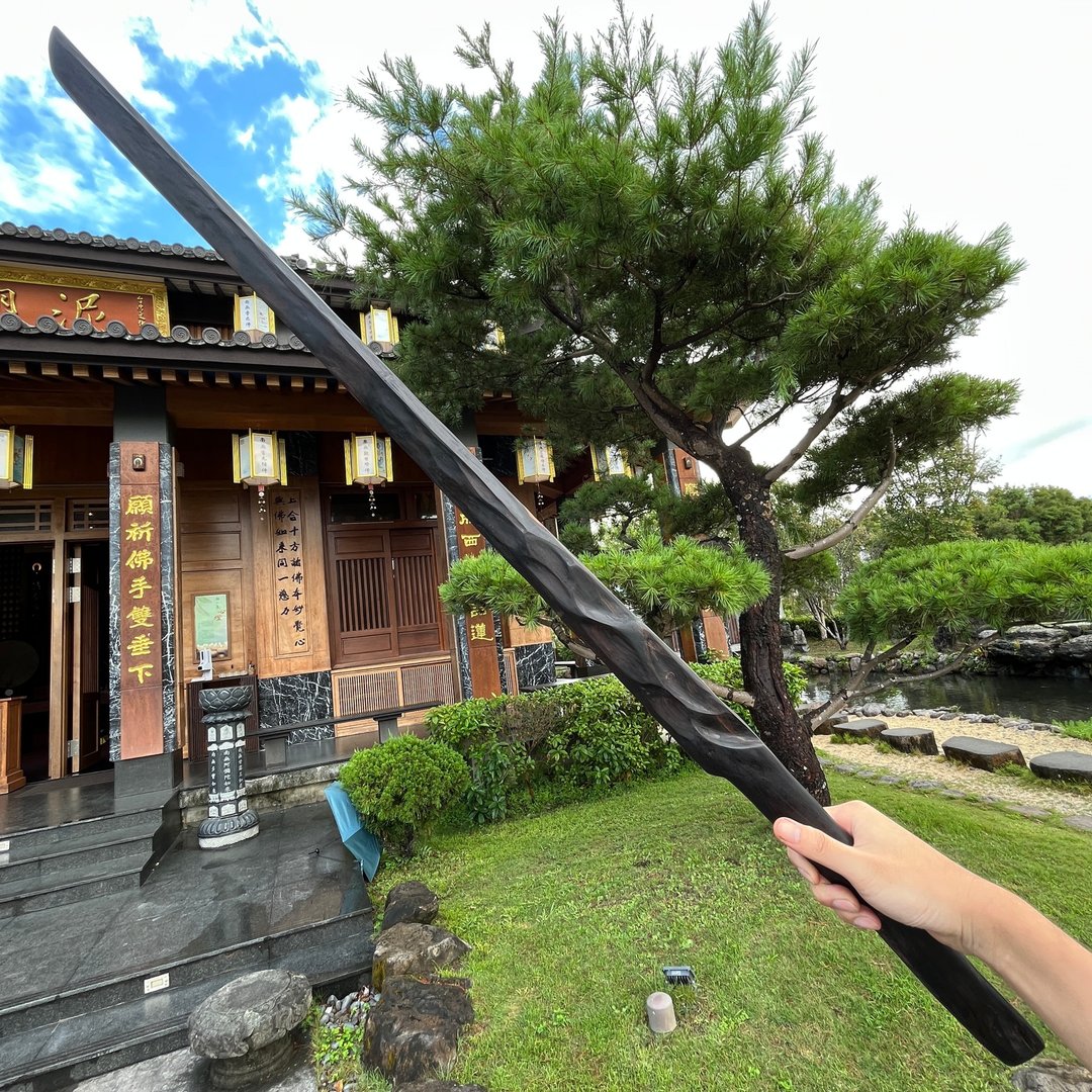 我贩剑　黑妖刀　骸龙　手工艺术木剑木刀　武士刀日本刀　魔剑 - 摆饰 - 木头 黑色