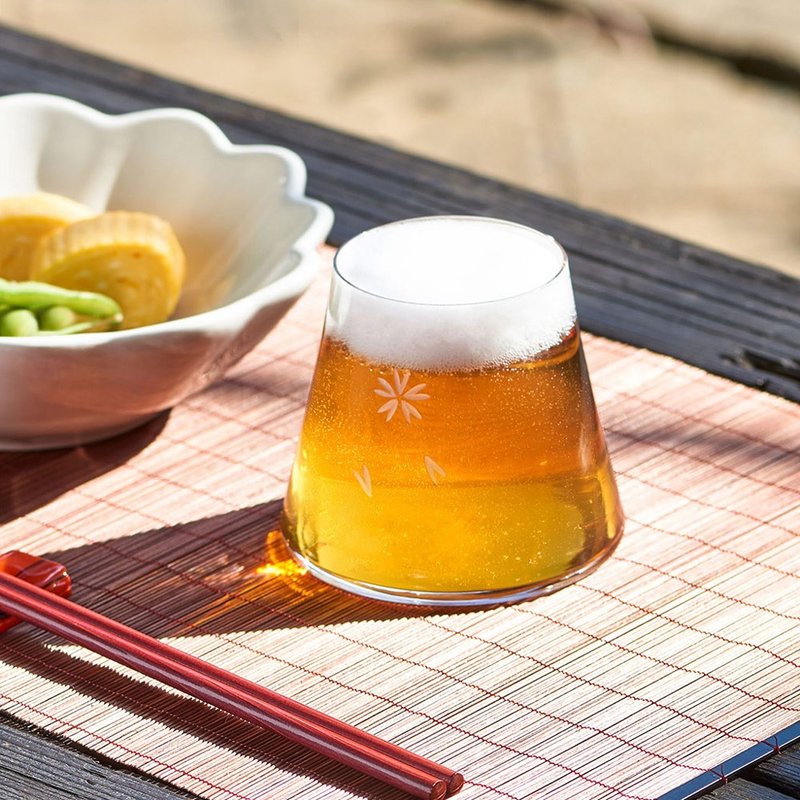 【质感礼物】日本田岛硝子 日本制富士山宝永玻璃杯 - 玻璃杯 - 玻璃 透明