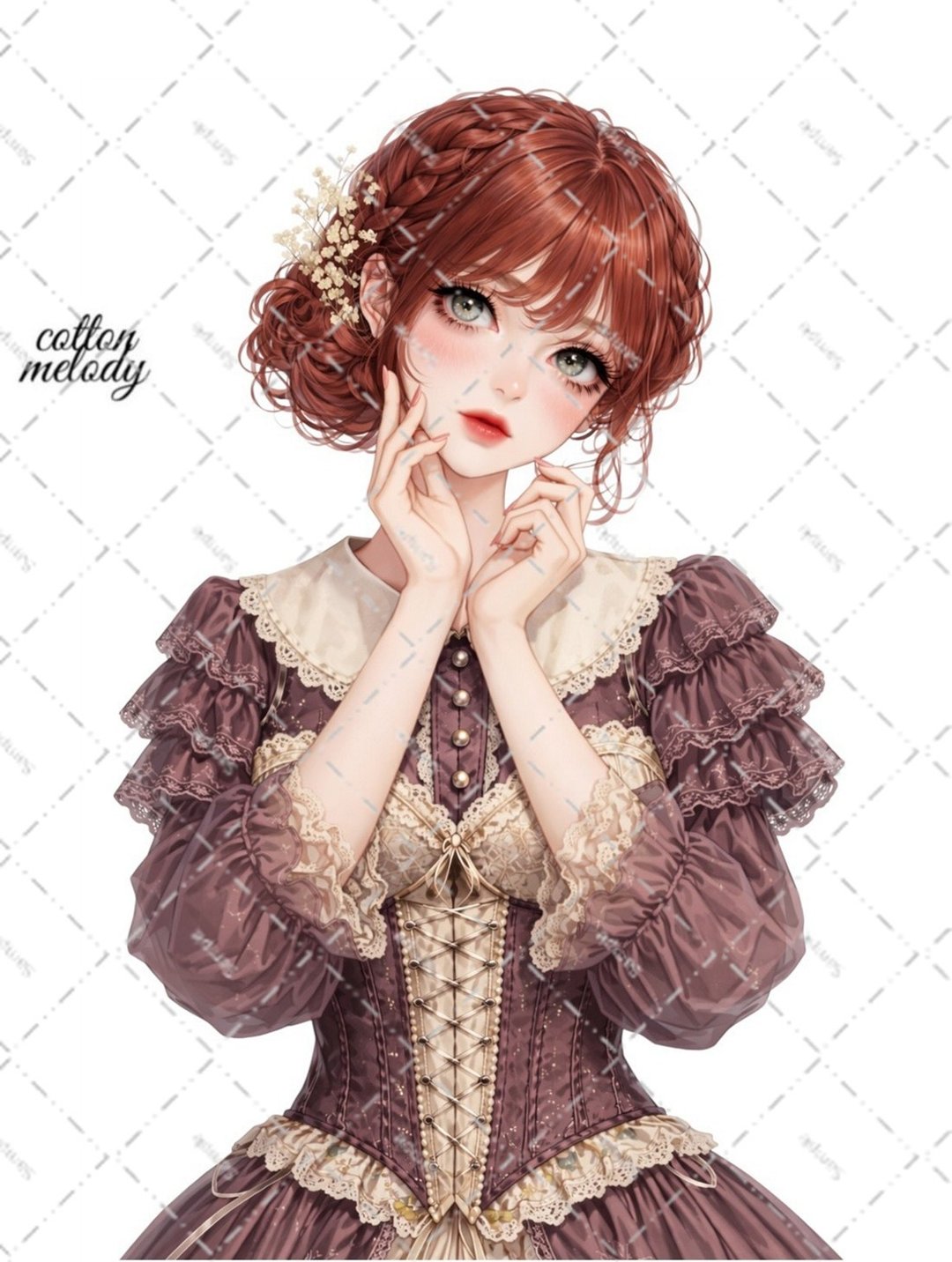 原创贴纸 no.8092 人物贴纸 原创贴纸 人物贴纸 女孩贴纸 原创人物贴纸 - 贴纸 - 纸 