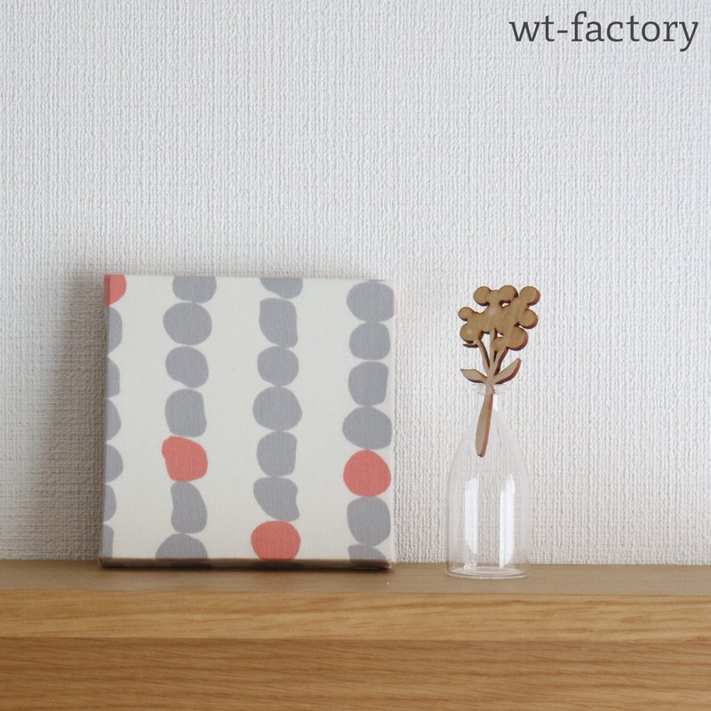 12x12cm ファブリックパネル 【石ころ ホワイト】 - 墙贴/壁贴 - 棉．麻 白色