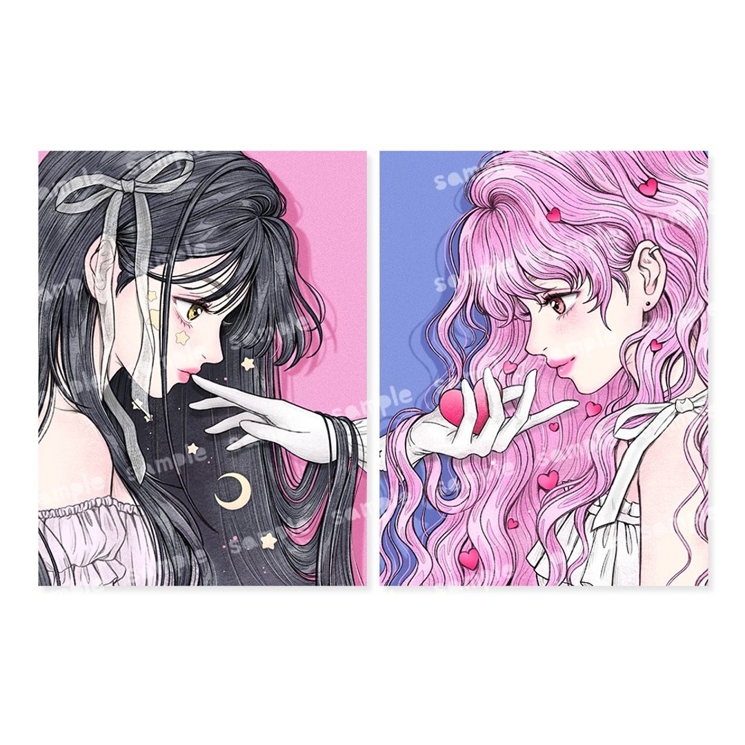 Selina, Sasha 明信片 (2款设计) - 卡片/明信片 - 纸 