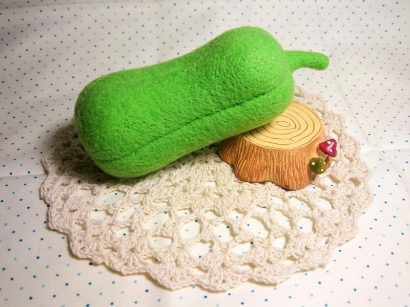 羊毛毡 菜瓜清洁刷 - 摆饰 - 其他人造纤维 绿色