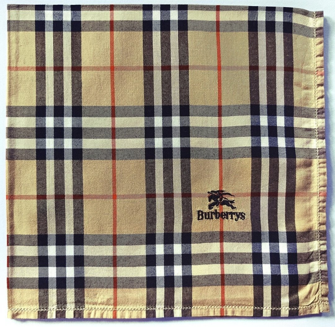 Burberry 复古格纹手帕棕色礼物 19 x 18.5 英寸 - 手帕/方巾 - 棉 卡其色