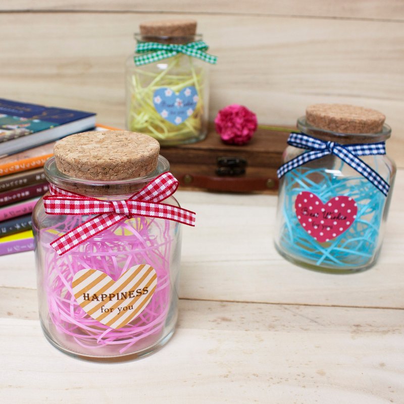 柏格文具x星愿系列【圆瓶储物罐】 三款颜色 - 收纳用品 - 玻璃 