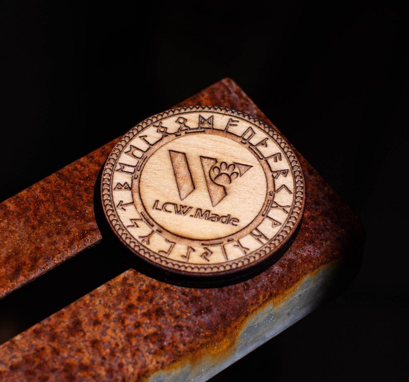 【木制品 】LCW 定制雷雕双面决策硬币 - 木工/竹艺/纸艺 - 真皮 卡其色