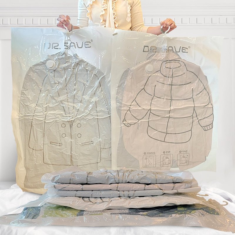 【摩肯】Dr.Save吊挂式真空收纳袋/棉被袋大/中组(多选) - 收纳用品 - 塑料 