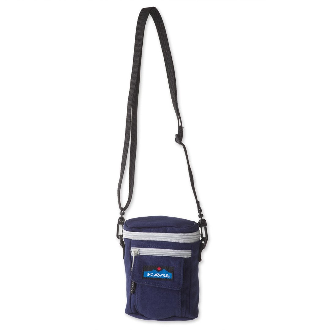 【西雅图 KAVU】Hobart Satchel 复古腰挂包 海军蓝 #909 - 侧背包/斜挎包 - 聚酯纤维 