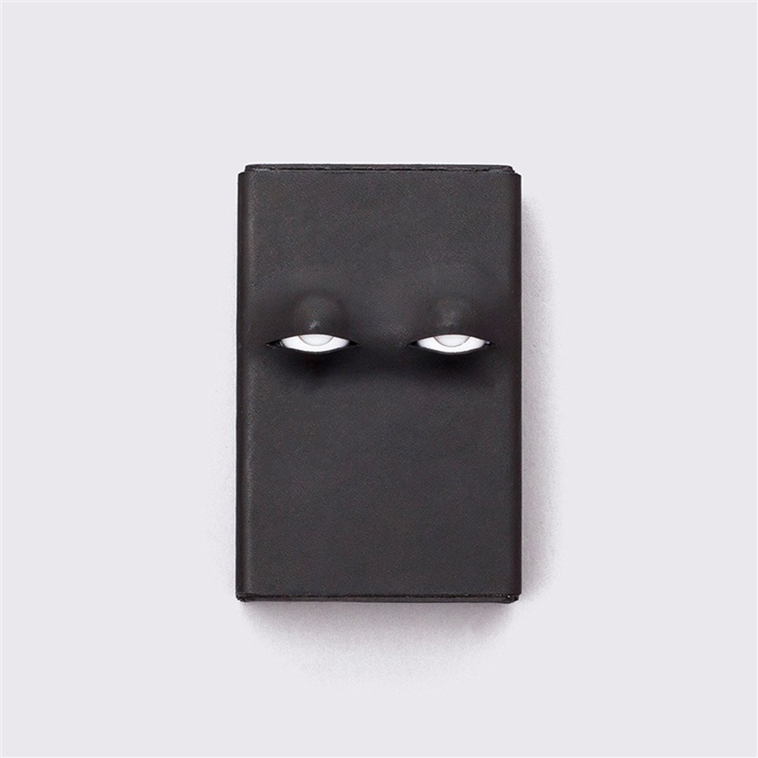 黑色 翻白眼系列 PLANK 手工真皮眼珠煙盒 飾品盒 首飾盒 - 其他 - 真皮 黑色