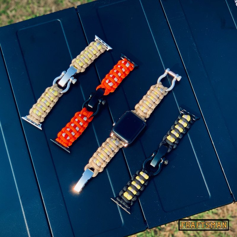 Applywatch 救援系列手表带 paracord bracelet - 表带 - 尼龙 橘色