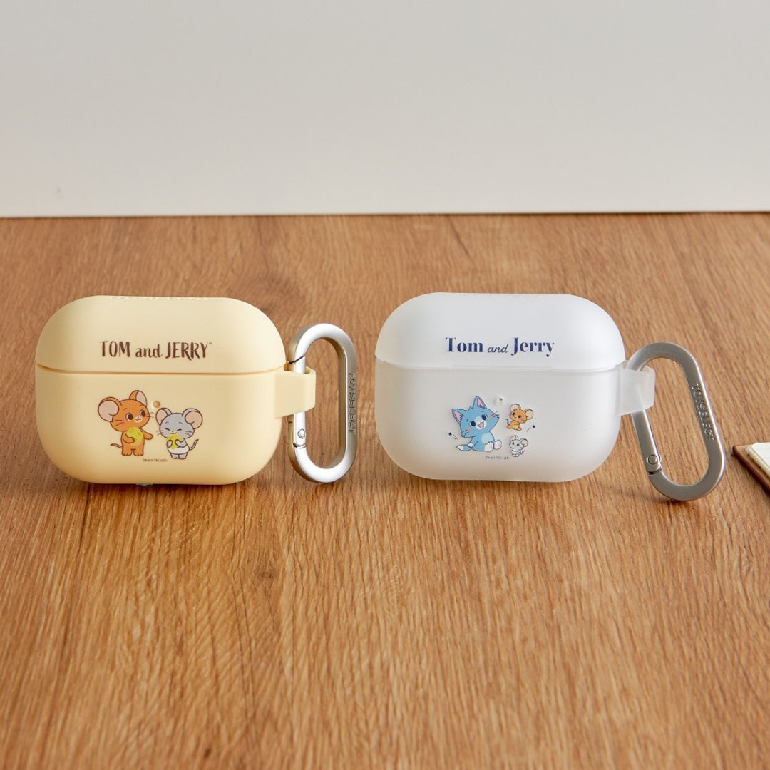 汤姆猫与杰利鼠 GOKKO-起司友情强悍防摔 AirPods 保护套 - 耳机收纳 - 塑料 多色