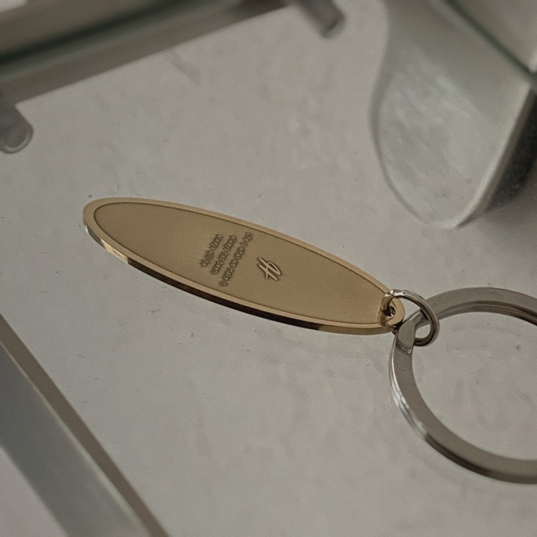 Zhu.handcrafted__Oval__黄铜/订制礼物/刻字 - 钥匙链/钥匙包 - 铜/黄铜 