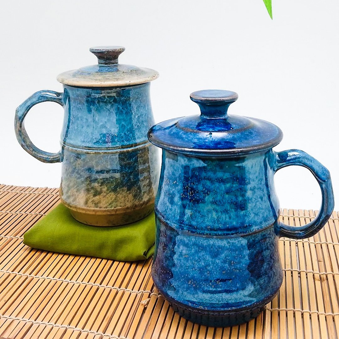 手工竹节杯 - 其他杯子 - 陶 多色