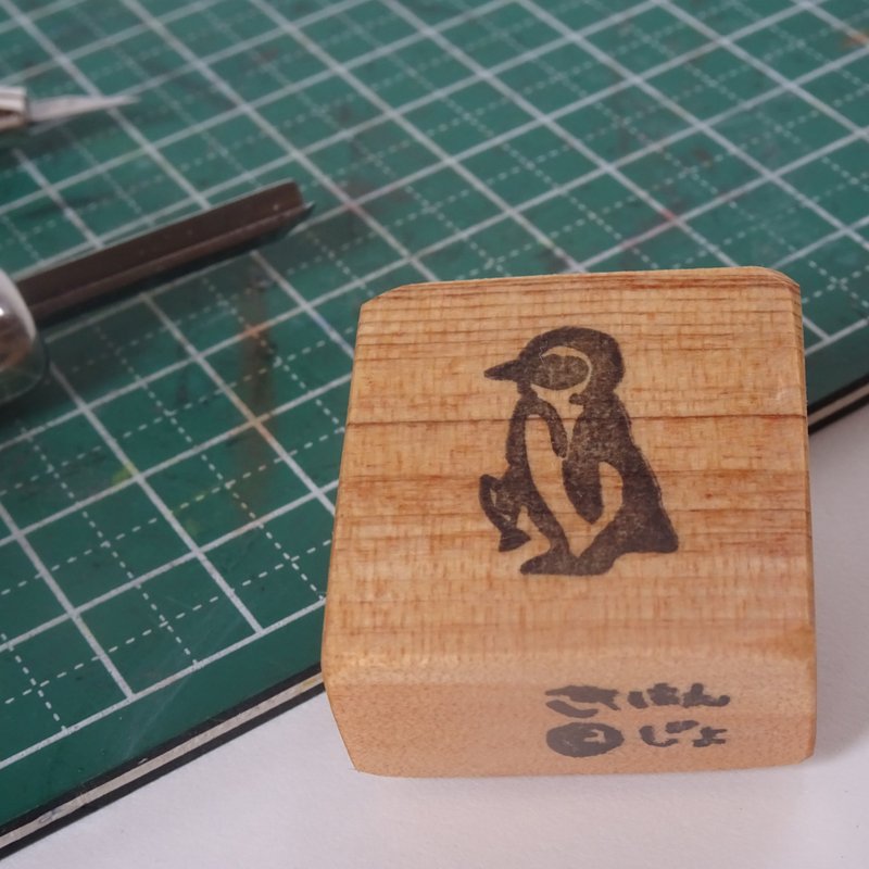 Penguin stamp [plastic] - 印章/印台 - 塑料 