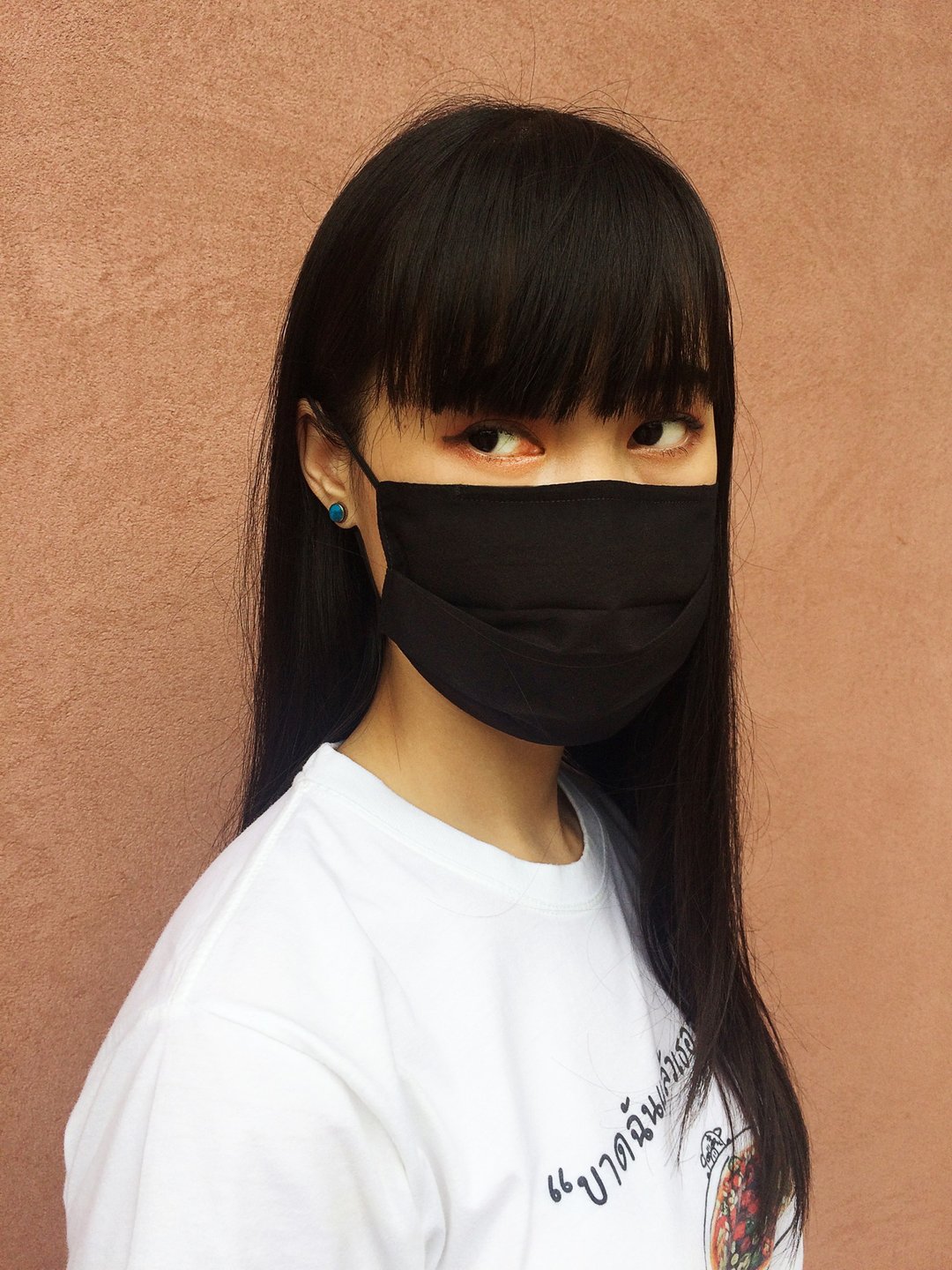 2 pcs pack Fabric muslin mask Water repellent 2 layers  10 pack/oder - 口罩 - 防水材质 黑色