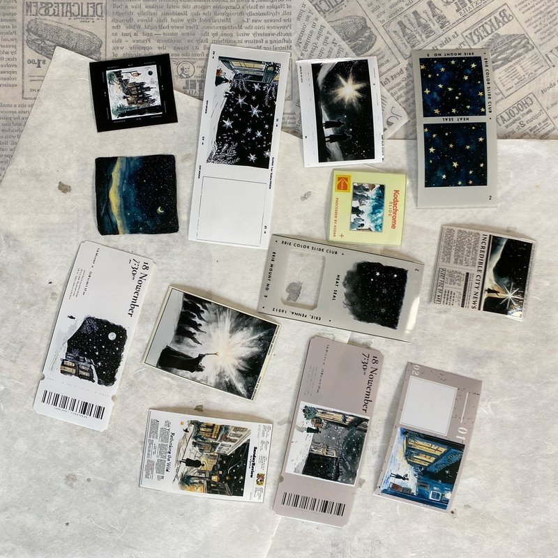 魔法星星 亮面PET胶带 - 纸胶带 - 塑料 