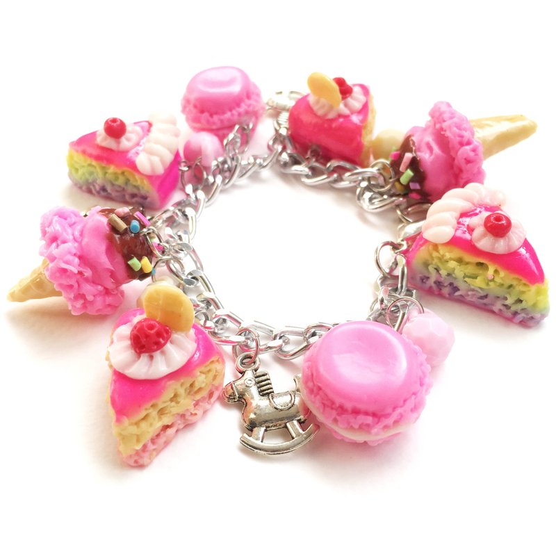 Sweet 22 Bracelet - 手链/手环 - 粘土 粉红色