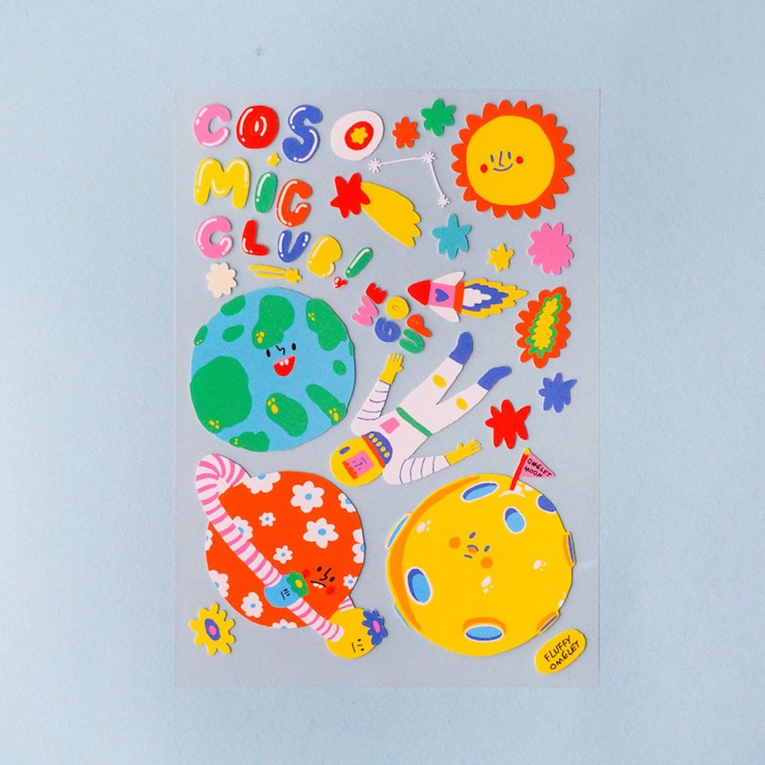 Cosmic Club Sticker - 贴纸 - 纸 多色