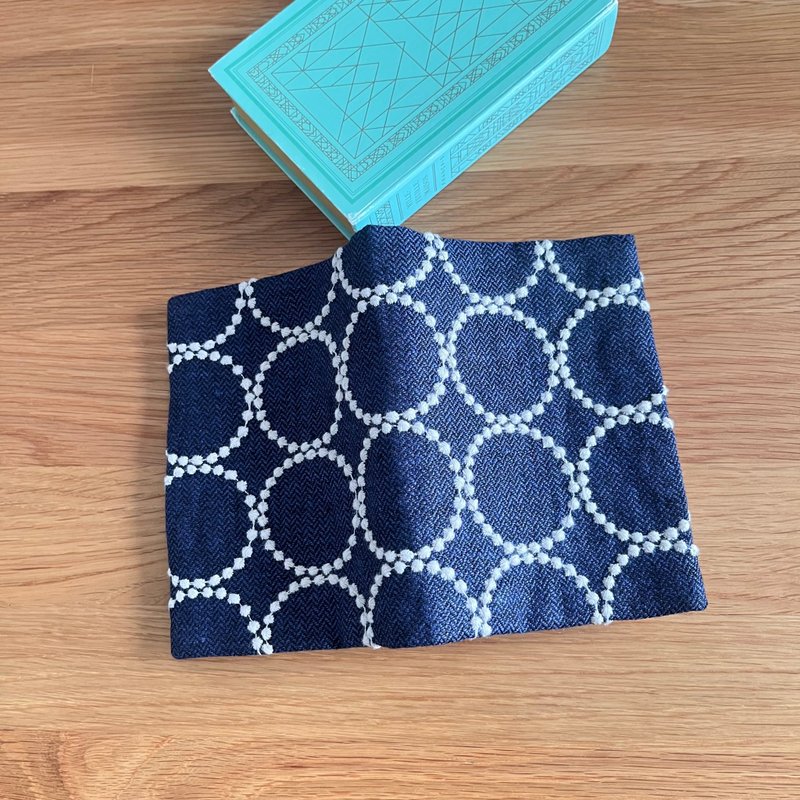 mina perhonen tambourine 书衣 A6 尺寸 - 书衣/书套 - 棉．麻 蓝色