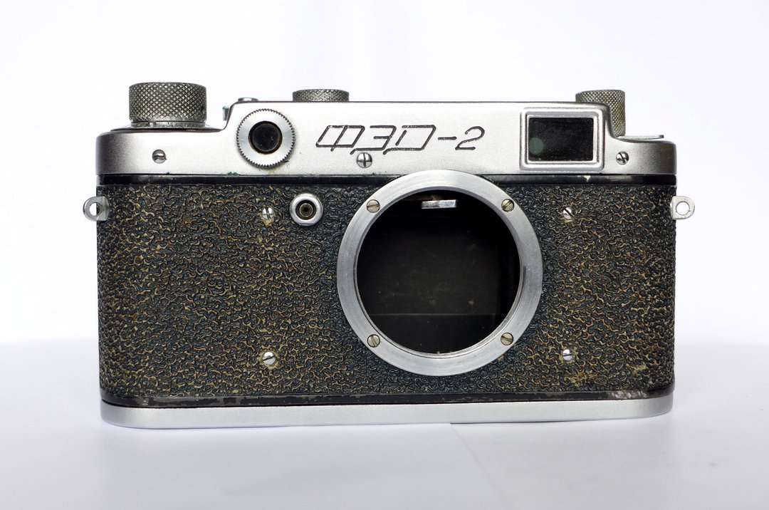 FED 2 type B grey body USSR rangefinder film camera 35 mm M39 mount - 相机 - 其他金属 银色