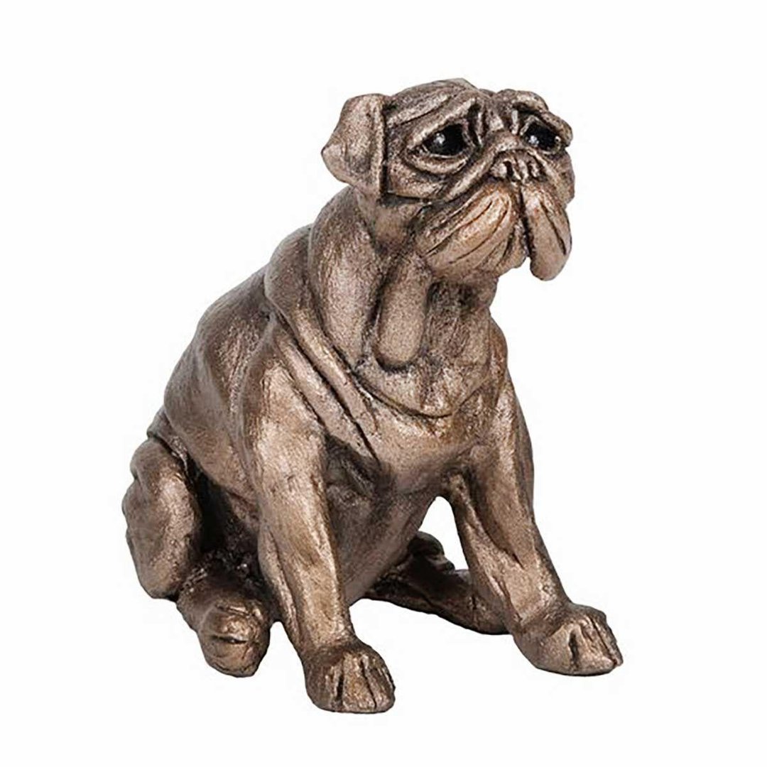 Arthur Pug - Harriet Dunn (Frith Cold Cast Bronze Sculpture) dog figurine - 摆饰 - 树脂 金色
