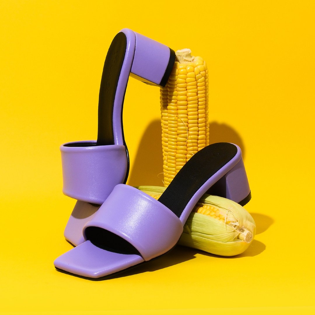YOUNGS MONO Violet Color. 2 inch high heels - 高跟鞋 - 人造皮革 紫色
