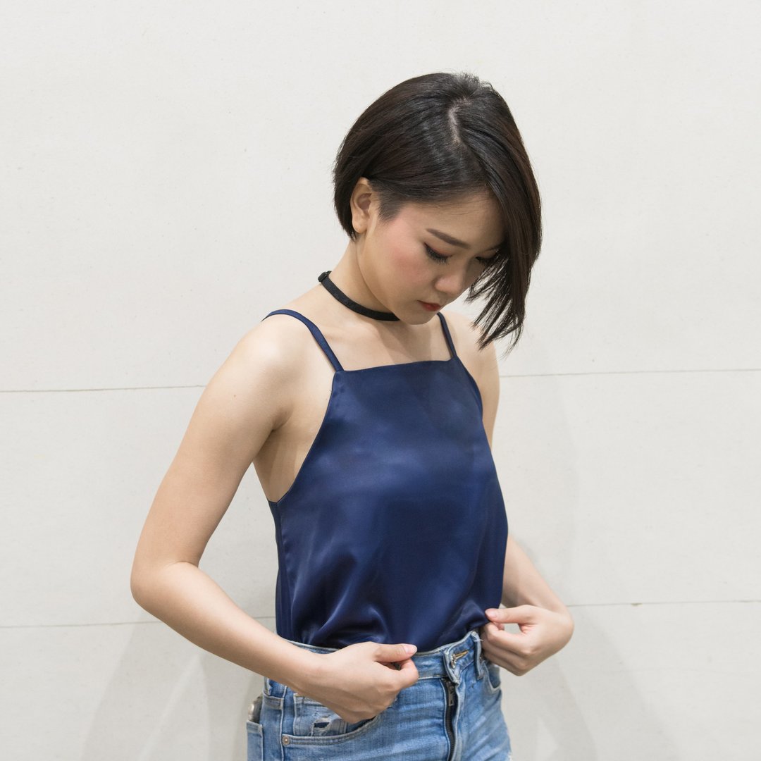 Navy Camisole - 女装上衣 - 其他材质 蓝色