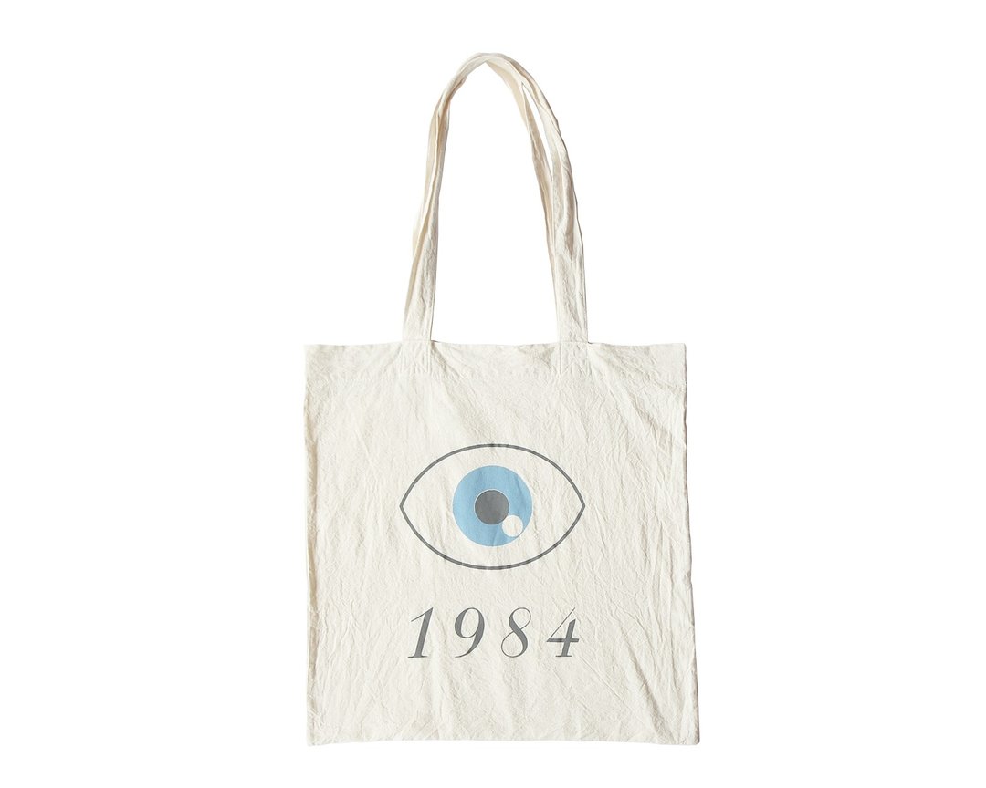 Super Soft Cotton Tote Bag - 1984 George Orwell - 其他 - 棉 蓝色