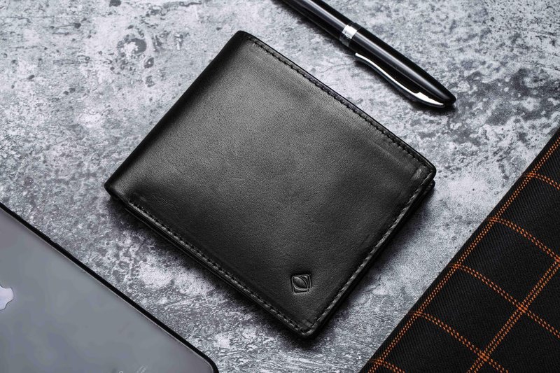 定制化礼物 植鞣-原作系列-RFID防盗经典短夹加定制化印字 - 皮夹/钱包 - 真皮 