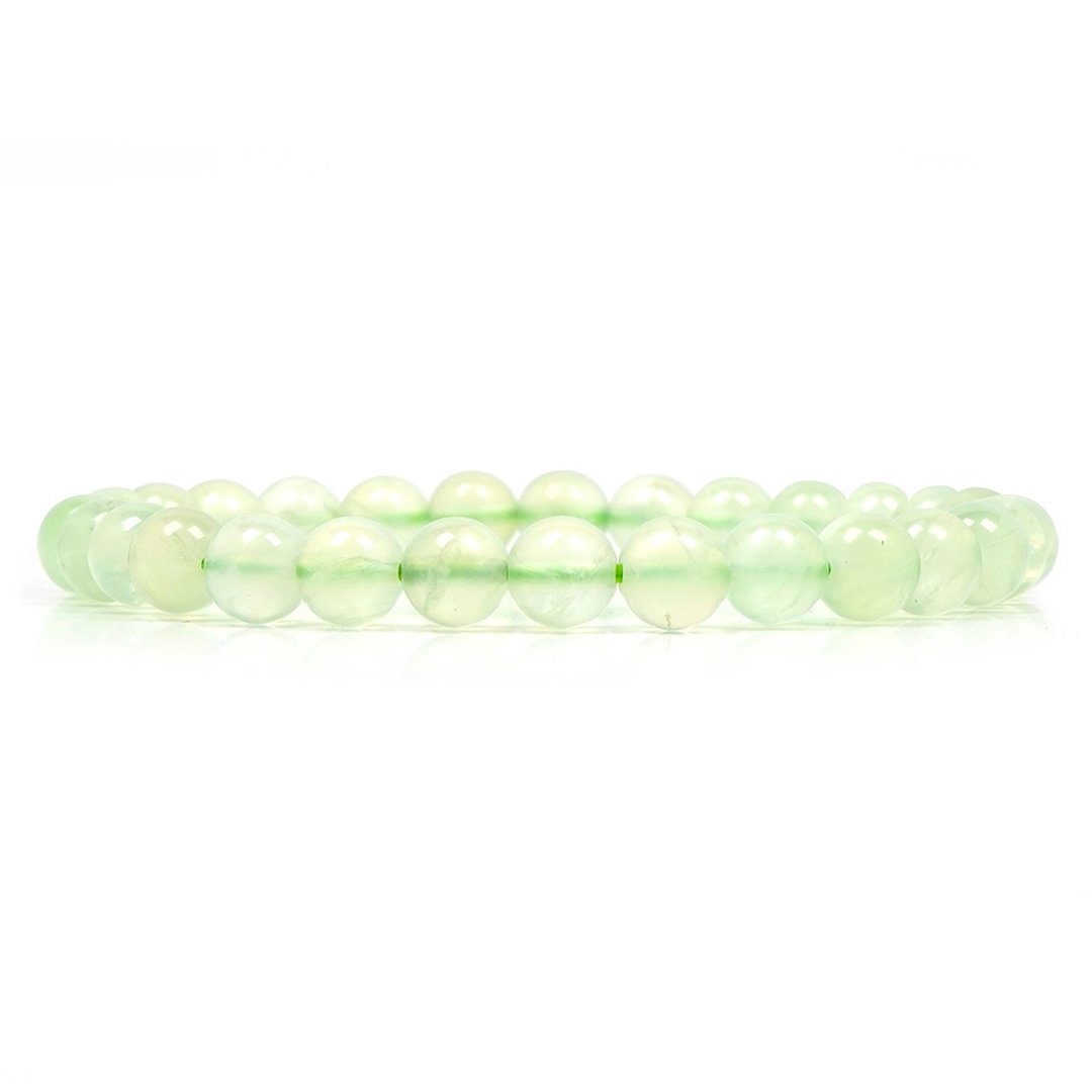 【正佳珠宝】葡萄石 糖果嫩绿 6mm 葡萄石手珠 - 手链/手环 - 半宝石 多色