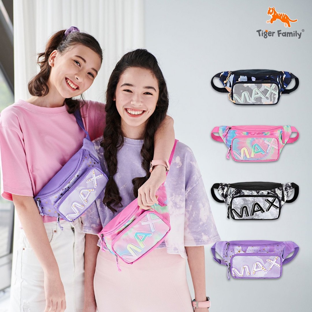 Tiger Family MAX肩腰包-桃红炫染 - 侧背包/斜挎包 - 其他人造纤维 粉红色