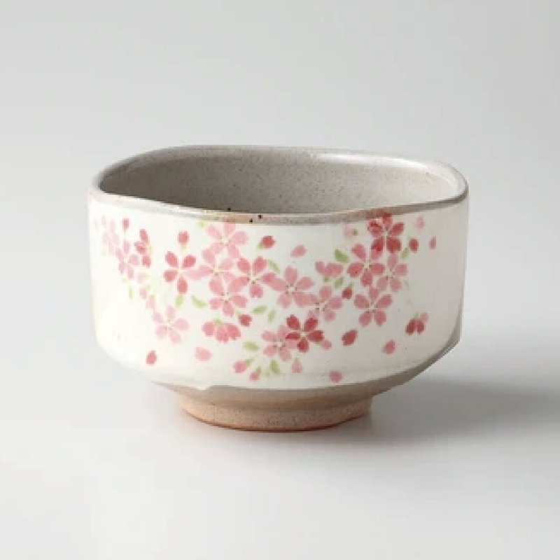 美浓烧-春樱抹茶碗-10cm/12.5cm - 碗 - 陶 粉红色