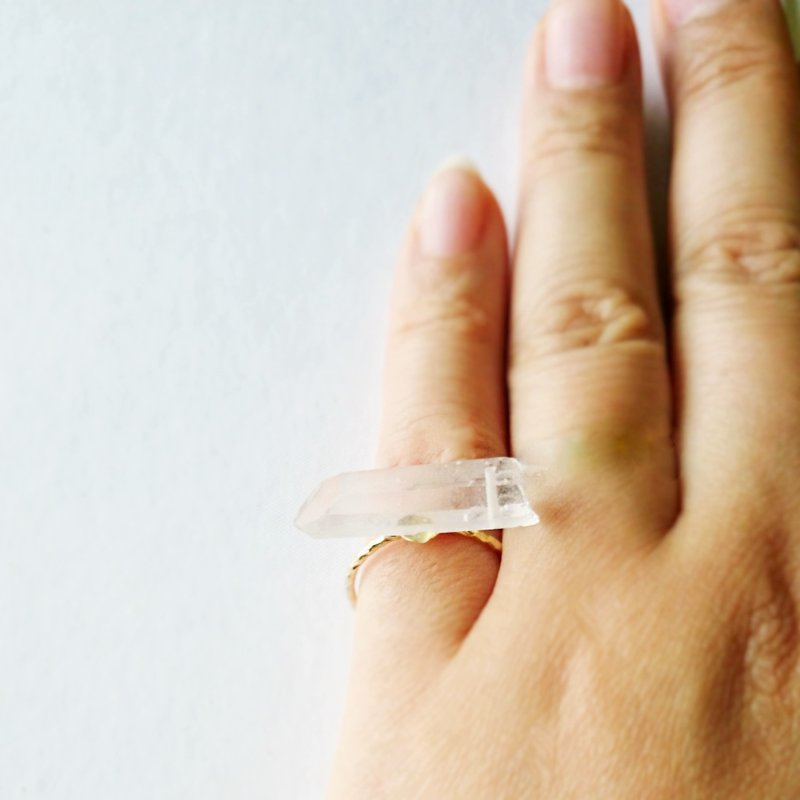 red hematite quartz * natural ring # 13 - 戒指 - 宝石 粉红色