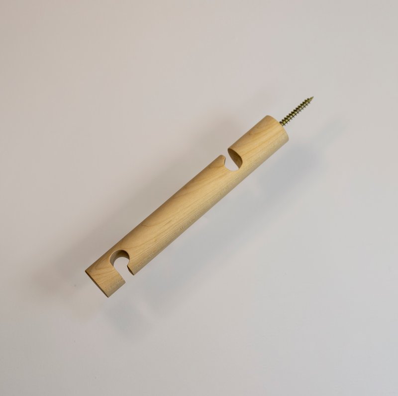 Birch wall bracket for hanging plug-In pendant and plant on wall. - 墙贴/壁贴 - 木头 