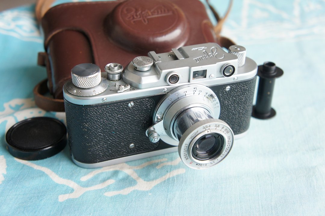 ZORKI-1 camera with INDUSTAR-22 lens LEICA IId COPY FOR YOUR COLLECTION! - 相机 - 其他材质 