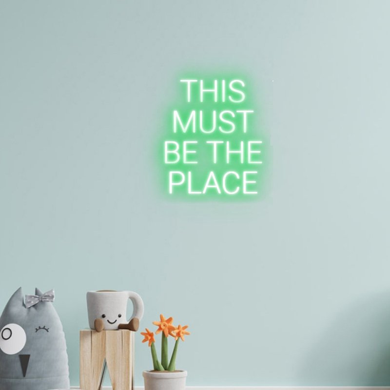 THIS MUST BE THE PLACE 霓虹灯LED发光字Neon Sign 床头灯 - 灯具/灯饰 - 压克力 透明