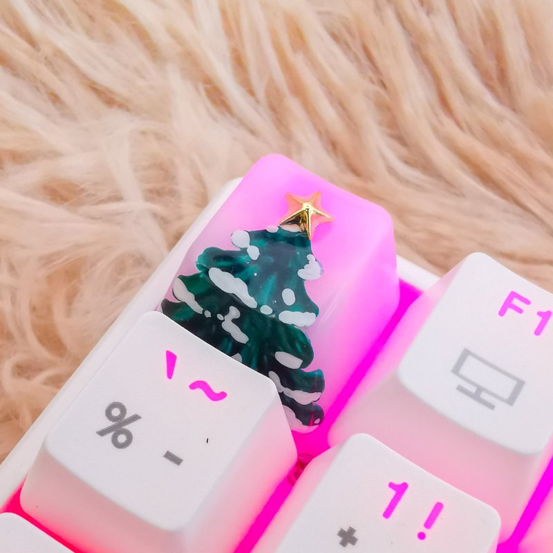 Christmas Gifts - OEM Snowy Xmas Tree - 电脑配件 - 塑料 透明