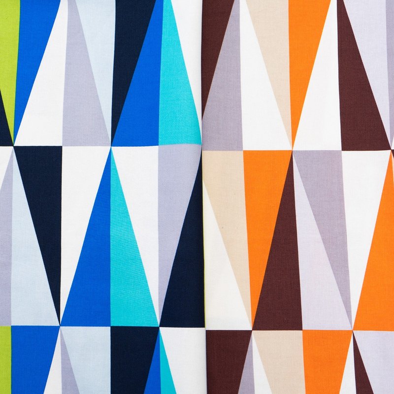 纯棉厚磅布料(缤纷交错) /尺(30x114cm) / 材料布diy拼布 - 编织/刺绣/羊毛毡/裁缝 - 棉．麻 多色