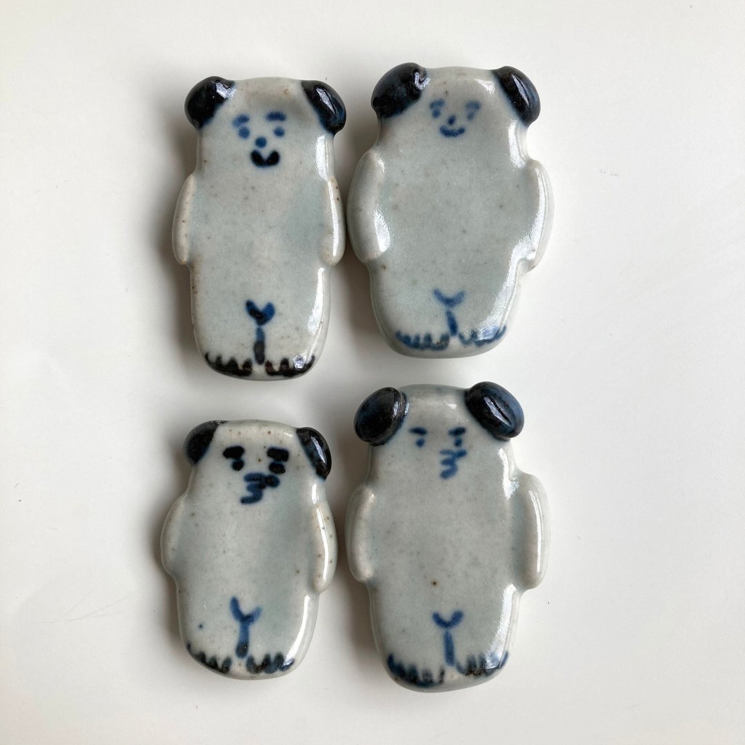 Dog ladder Cutlery holder - 陶艺 - 陶 卡其色