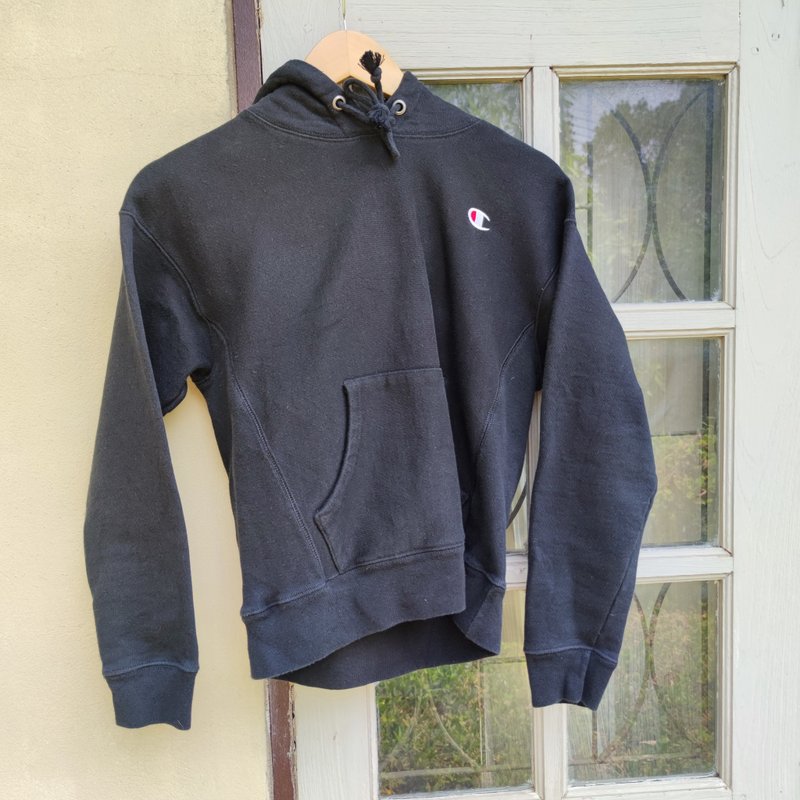 Vintage 90s Reverse Weave Champion Hoodie  Size Small - 男装针织衫/毛衣 - 棉 黑色