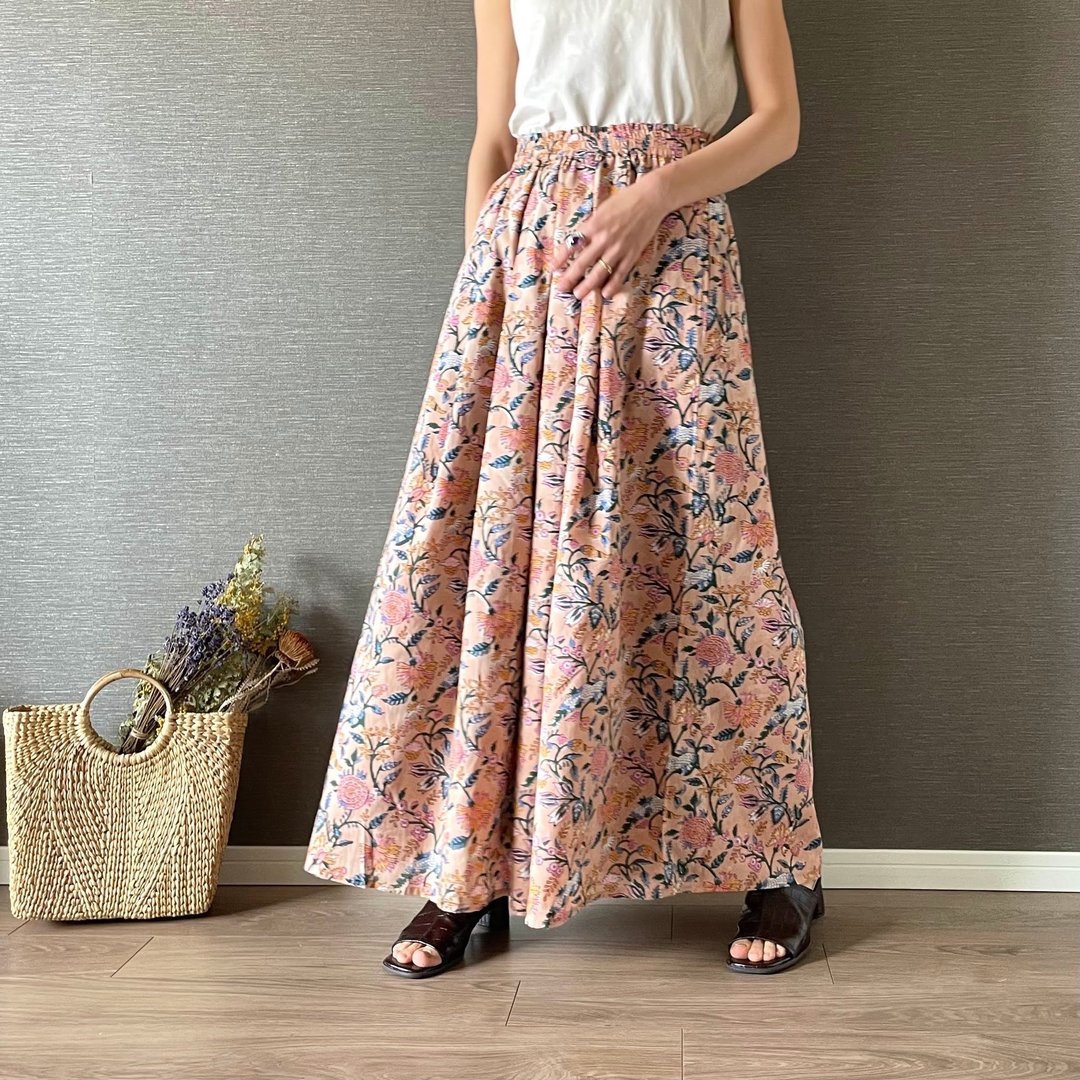 Maxi skirt • • • Confetti - 裙子 - 棉 黄色