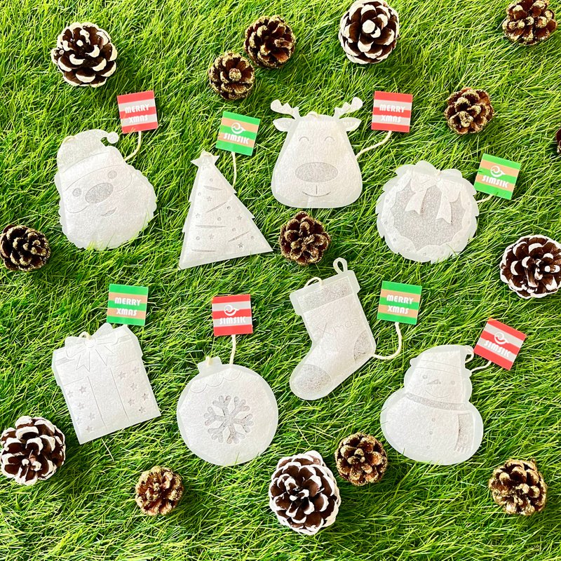 【圣诞礼盒】茶杯里的耶诞派对 (含8个圣诞造型茶包) - 茶 - 新鲜食材 卡其色