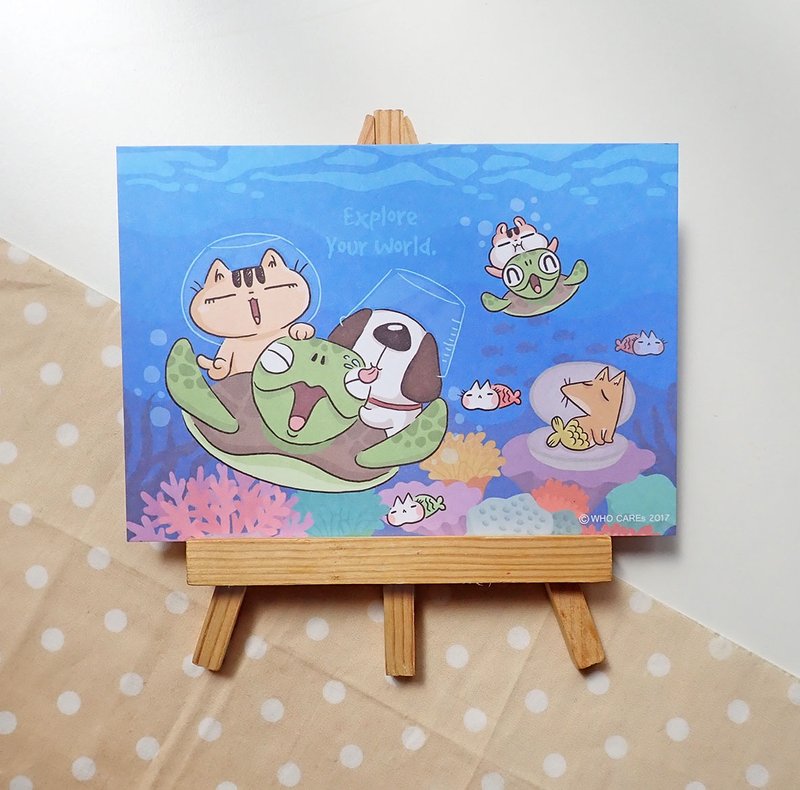 探索世界－明信片 - 卡片/明信片 - 纸 