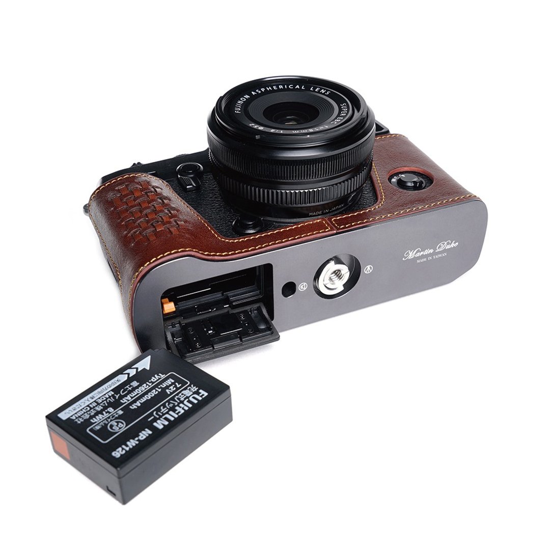 适用机型FUJIFILM XPROII 意大利皮革编织相机底座 - 相机包/相机袋 - 真皮 多色