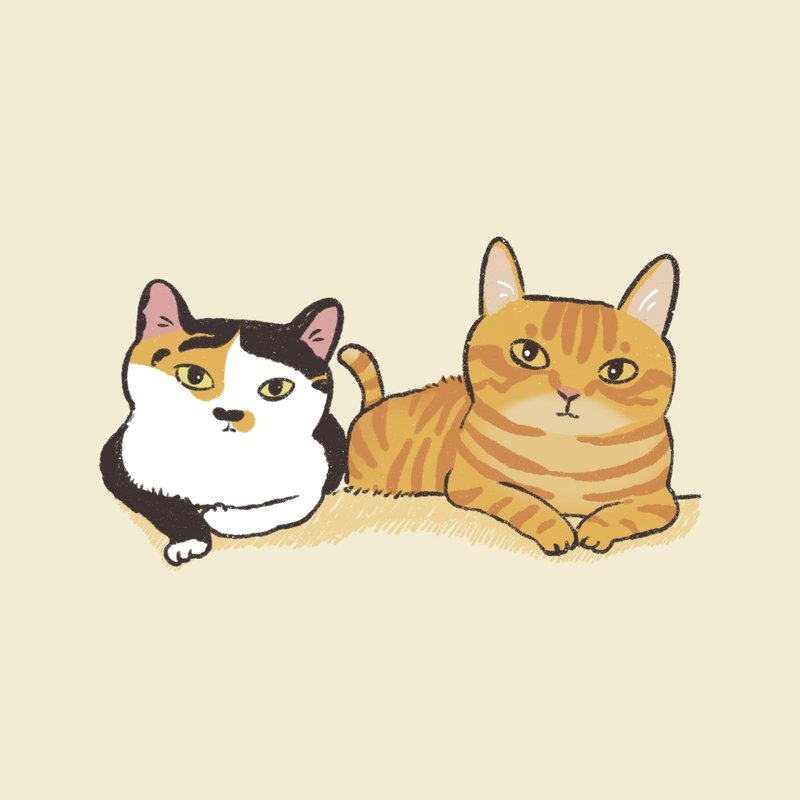 毛孩 / 似颜绘 / 电子档 / 彩色 - 电子手绘真人画像/绘画/插画 - 其他材质 