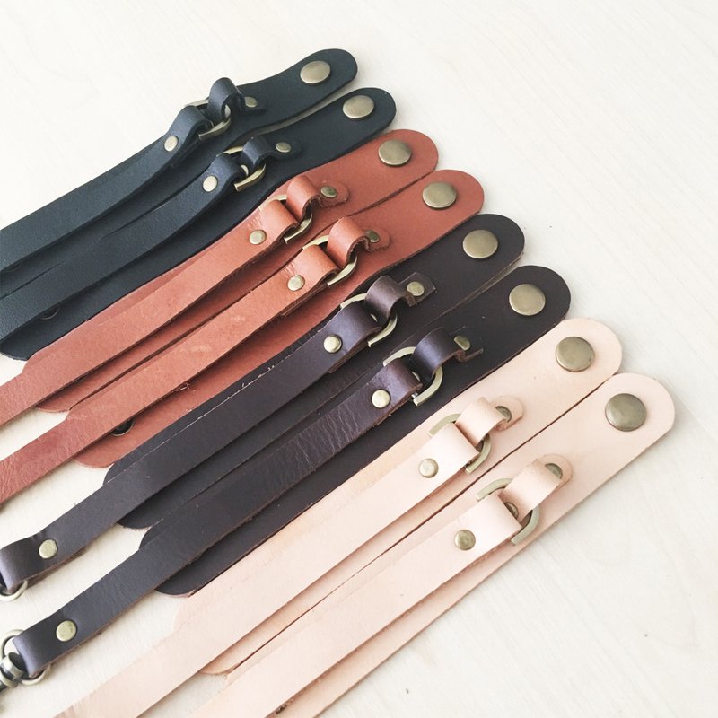 LEATHER GLOVE STRAP / SCARVES HOLDER - 其他 - 真皮 蓝色