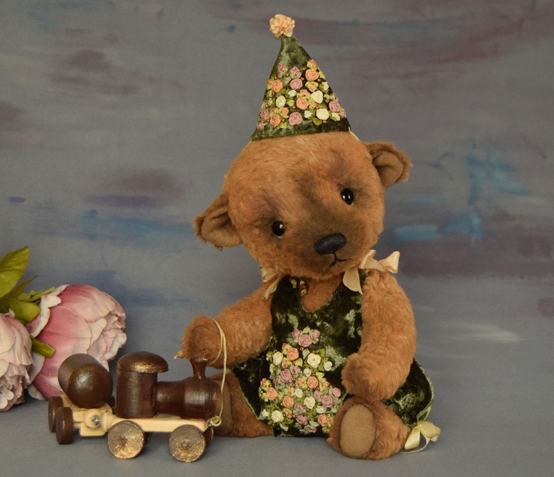 OOAK. Artist teddy bear. Graham - 玩偶/公仔 - 其他材质 咖啡色