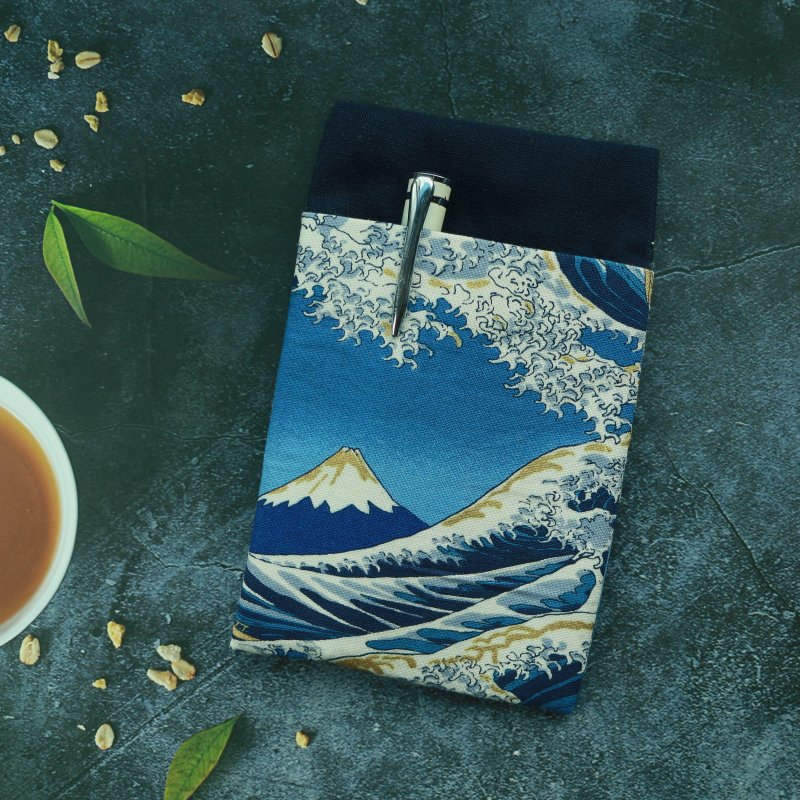 【富士山-深蓝】 口袋型笔袋 护理师笔袋 医师笔袋 老师笔袋 - 铅笔盒/笔袋 - 棉 